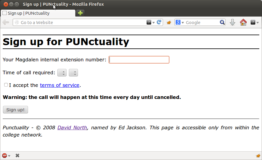 punctuality-signup