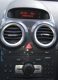 CD Text being rendered by a car stereo