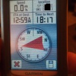 Compass screen with OS grid reference