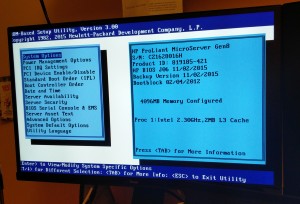 HPE Microserver Gen8 BIOS
