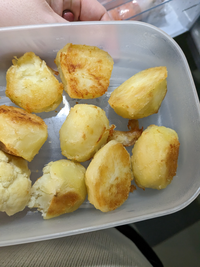 Delicious left over roast potatoes