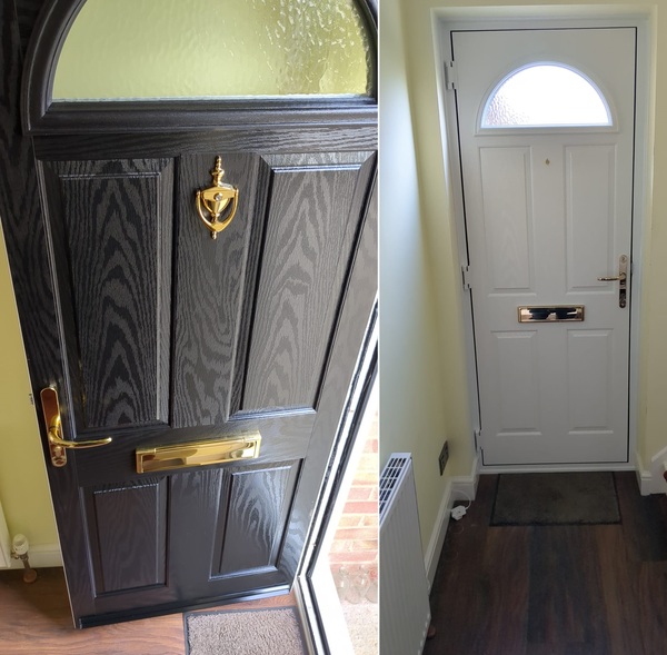 New front door, inside and out