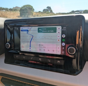 Android Auto on a car display