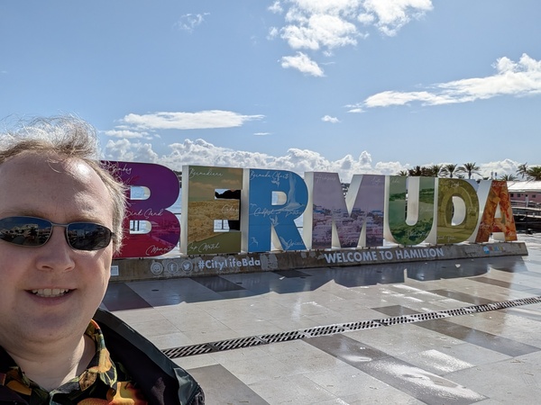 Me in Hamilton, Bermuda