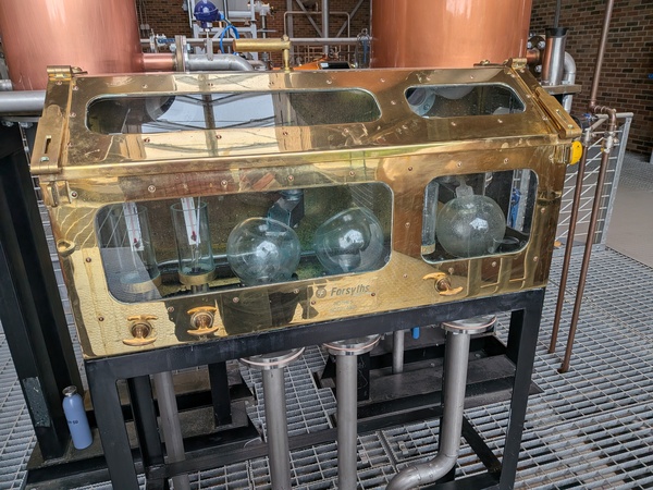 A whisky distillery in Northumberland