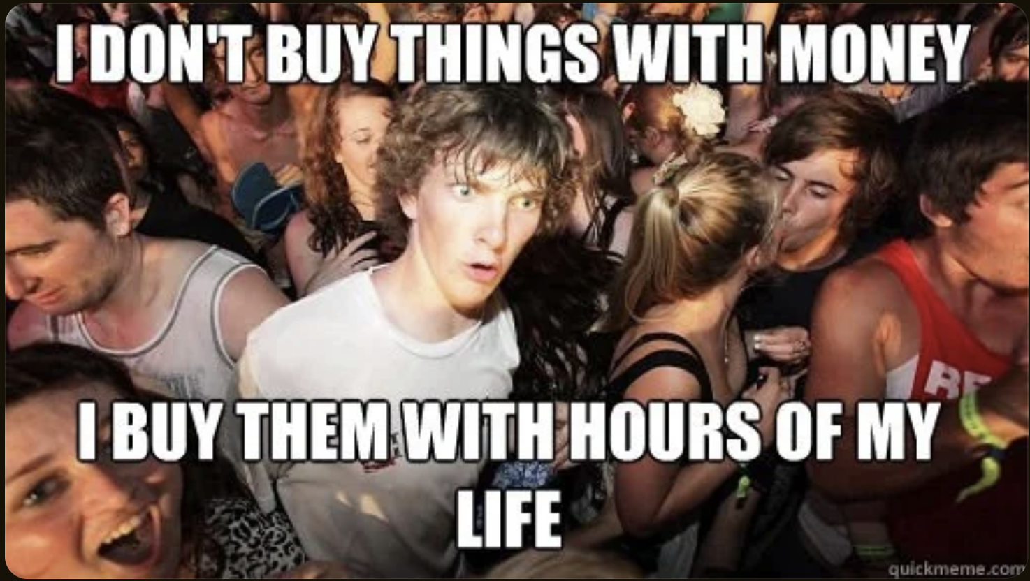 A meme probably traceable to Joshua Becker